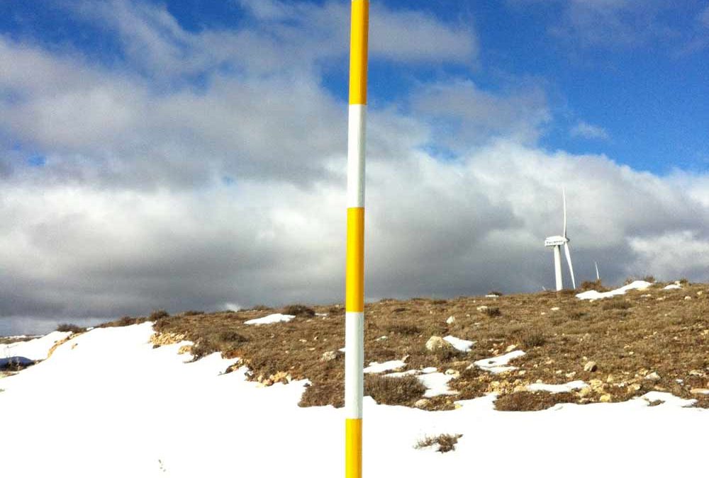 Jalones nieve