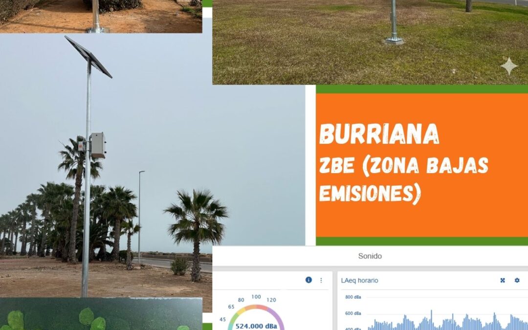 BURRIANA INSTALA SENSORES DE CALIDAD AMBIENTAL PARA EL CONTROL DE LAS EMISIONES Y MONITORIZACIÓN DE LA CALIDAD DEL AIRE EN SU MUNICIPIO