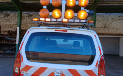 Nuevas estructuras luminosas para mejorar la seguridad en las carreteras de Extremadura
